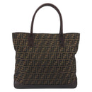 FENDI Zucca Canvas Tote Bag Brown Auth 195452V-2