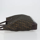 FENDI Zucca Canvas Tote Bag Brown Auth 195452V-4