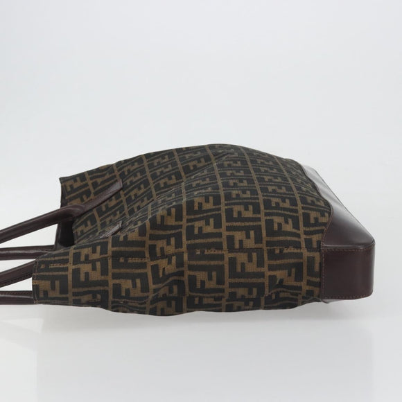 FENDI Zucca Canvas Tote Bag Brown Auth 195452V