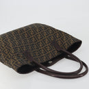 FENDI Zucca Canvas Tote Bag Brown Auth 195452V-6