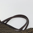 FENDI Zucca Canvas Tote Bag Brown Auth 195452V-8