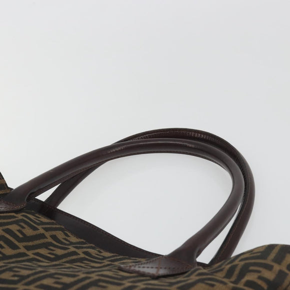 FENDI Zucca Canvas Tote Bag Brown Auth 195452V