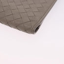 BOTTEGA VENETA INTRECCIATO Wallet Leather Gray Auth 195454A-15