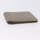 BOTTEGA VENETA INTRECCIATO Wallet Leather Gray Auth 195454A-5