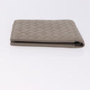 BOTTEGA VENETA INTRECCIATO Wallet Leather Gray Auth 195454A-6