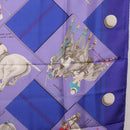 HERMES Carre 90 Scarf Silk Purple Auth 195459M-18