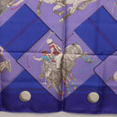 HERMES Carre 90 Scarf Silk Purple Auth 195459M-20