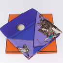 HERMES Carre 90 Scarf Silk Purple Auth 195459M-23