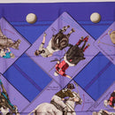 HERMES Carre 90 Scarf Silk Purple Auth 195459M-3