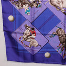 HERMES Carre 90 Scarf Silk Purple Auth 195459M-8