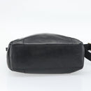 Coach Shoulder Bag Leather 2way Black Gold Tone Auth 195478A-5