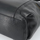 Coach Shoulder Bag Leather 2way Black Gold Tone Auth 195478A-18