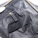 Coach Shoulder Bag Leather 2way Black Gold Tone Auth 195478A-21