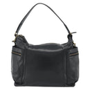 Coach Shoulder Bag Leather 2way Black Gold Tone Auth 195478A-2
