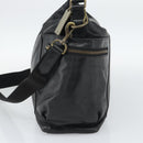 Coach Shoulder Bag Leather 2way Black Gold Tone Auth 195478A-4