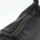 Coach Shoulder Bag Leather 2way Black Gold Tone Auth 195478A-6