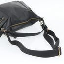 Coach Shoulder Bag Leather 2way Black Gold Tone Auth 195478A-8