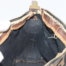 FENDI Zucca Canvas Pouch Brown Gold Tone Auth 195480-21