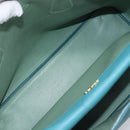 PRADA Tote Bag Saffiano leather 2way Light Blue Gold Auth 195486A-21