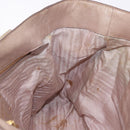 PRADA Hand Bag Leather 2way Beige Gold Tone Auth 195488-22
