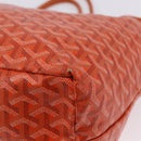GOYARD Herringbone Saint Louis PM Tote Bag PVC Leather Orange Auth 195491-11