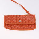 GOYARD Herringbone Saint Louis PM Tote Bag PVC Leather Orange Auth 195491-18