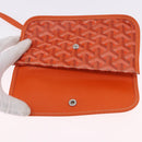 GOYARD Herringbone Saint Louis PM Tote Bag PVC Leather Orange Auth 195491-20
