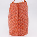 GOYARD Herringbone Saint Louis PM Tote Bag PVC Leather Orange Auth 195491-5