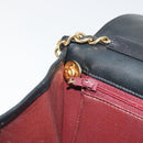 CHANEL Matelasse Chain Shoulder Bag Lamb Skin Black Gold Tone CC Auth 195492-20