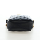 GUCCI GG Marmont Chain Shoulder Bag Leather Black Gold Tone 598597 Auth 195493V-5