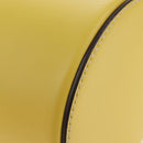 Miu Miu Hand Bag Leather 2way Yellow Gold Auth 195501V-13