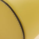 Miu Miu Hand Bag Leather 2way Yellow Gold Auth 195501V-14