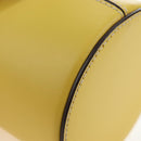 Miu Miu Hand Bag Leather 2way Yellow Gold Auth 195501V-15