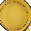 Miu Miu Hand Bag Leather 2way Yellow Gold Auth 195501V-21