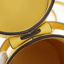 Miu Miu Hand Bag Leather 2way Yellow Gold Auth 195501V-22
