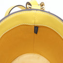 Miu Miu Hand Bag Leather 2way Yellow Gold Auth 195501V-26