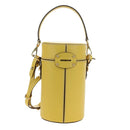 Miu Miu Hand Bag Leather 2way Yellow Gold Auth 195501V-3