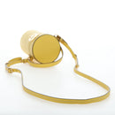 Miu Miu Hand Bag Leather 2way Yellow Gold Auth 195501V-9