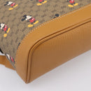GUCCI Micro GG Supreme Disney Backpack PVC Beige Gold 552884 Auth 195502M-16