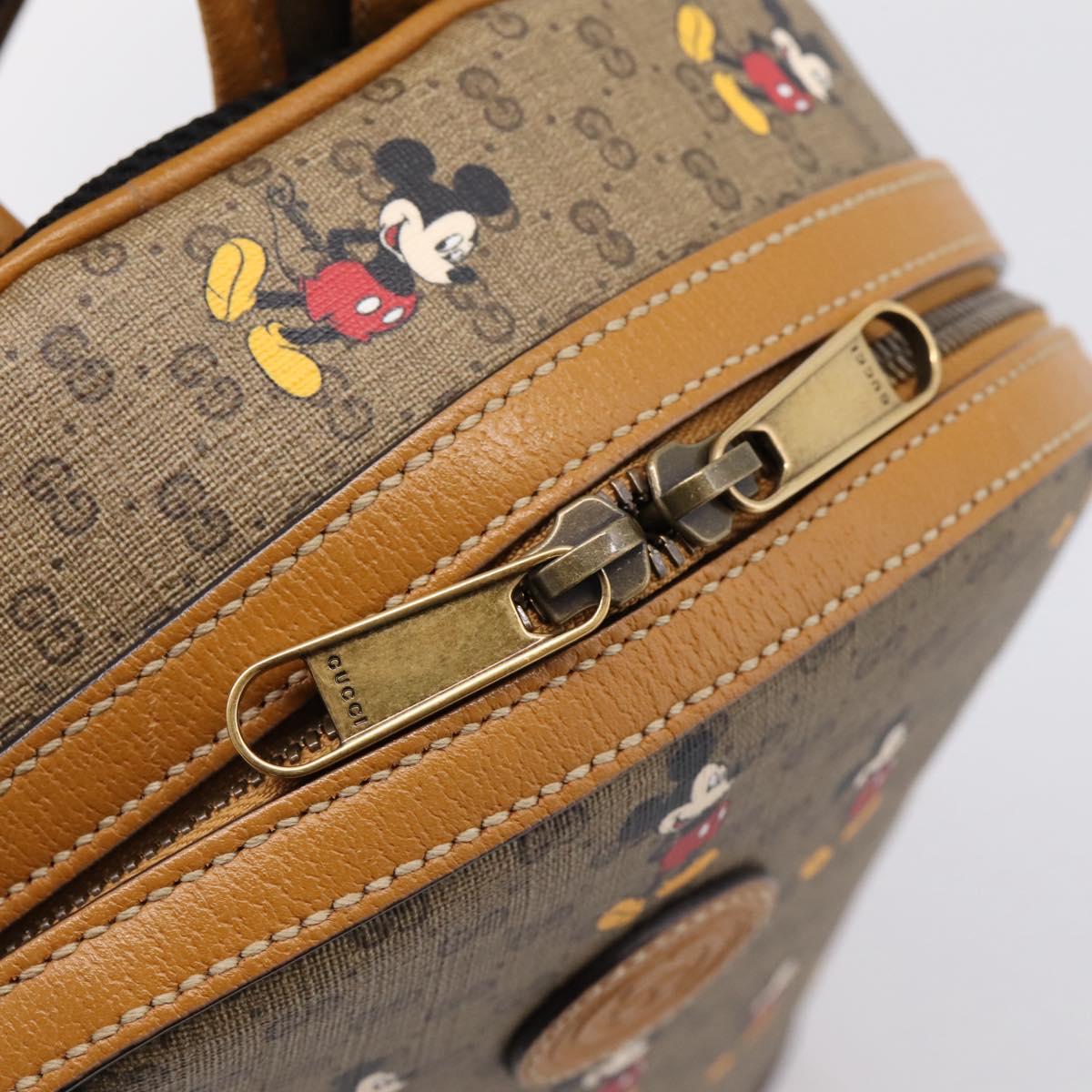 GUCCI Micro GG Supreme Disney Backpack PVC Beige Gold 552884  display picture 1