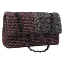 CHANEL Chain Matelasse25 Shoulder Bag Tweed Multicolor CC Auth 195503SAM-1