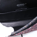 CHANEL Chain Matelasse25 Shoulder Bag Tweed Multicolor CC Auth 195503SAM-17