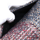 CHANEL Chain Matelasse25 Shoulder Bag Tweed Multicolor CC Auth 195503SAM-25