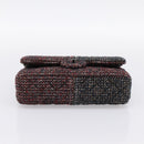 CHANEL Chain Matelasse25 Shoulder Bag Tweed Multicolor CC Auth 195503SAM-9