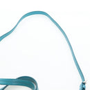 Miu Miu Tote Bag Leather 2way Blue Silver Auth 195506A-17