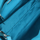 Miu Miu Tote Bag Leather 2way Blue Silver Auth 195506A-10