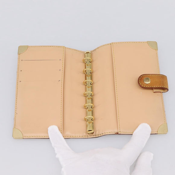 LOUIS VUITTON Multicolor Agenda PM Day Planner Cover Black R20895 LV Auth 195509