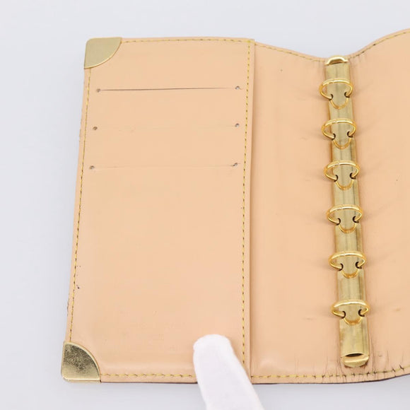 LOUIS VUITTON Multicolor Agenda PM Day Planner Cover Black R20895 LV Auth 195509