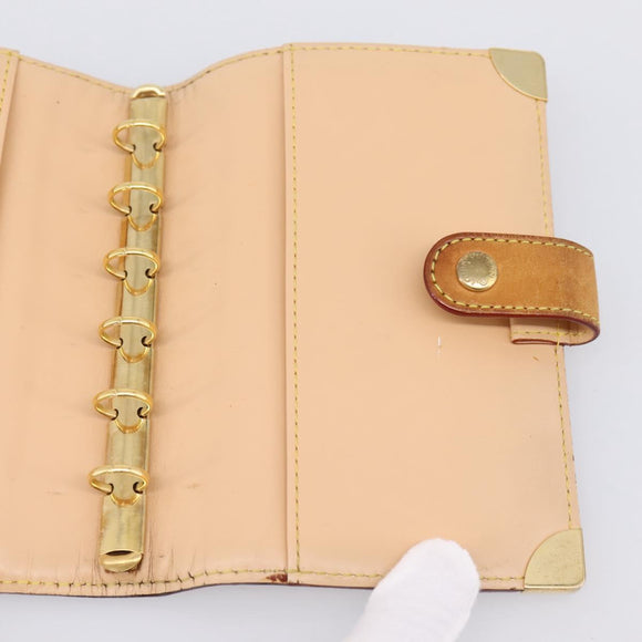 LOUIS VUITTON Multicolor Agenda PM Day Planner Cover Black R20895 LV Auth 195509