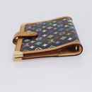 LOUIS VUITTON Multicolor Agenda PM Day Planner Cover Black R20895 LV Auth 195509-5